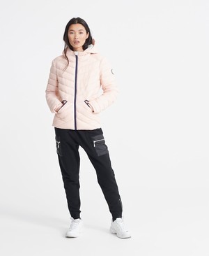 Superdry Essentials Helio Padded Női Kabát Rózsaszín | CUYHZ4580